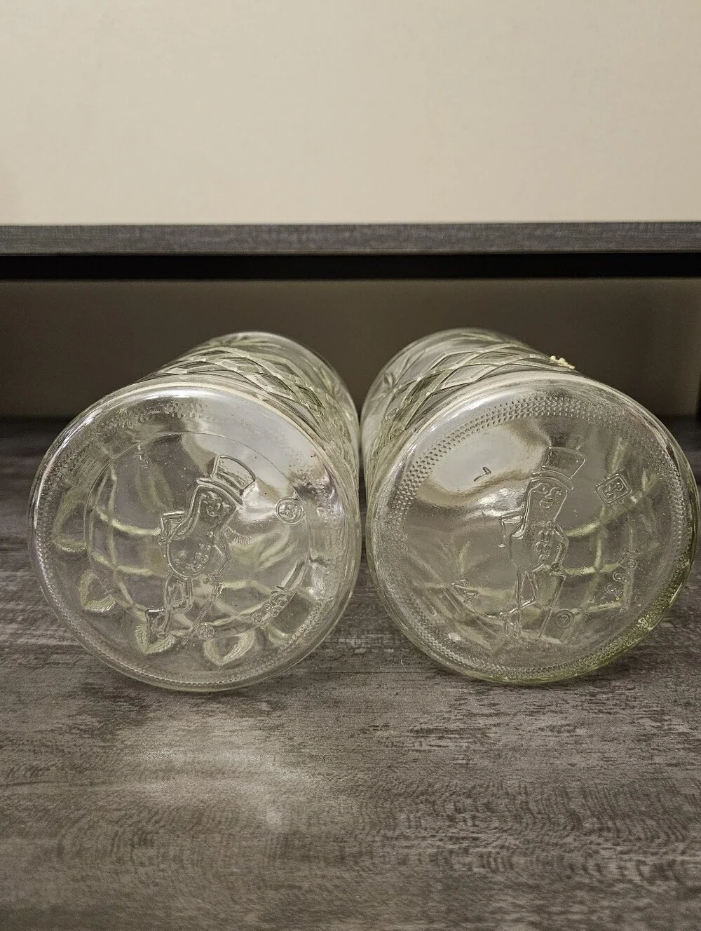 Vintage Planters Mr. Peanut Glass Jar Collection - Set of 3